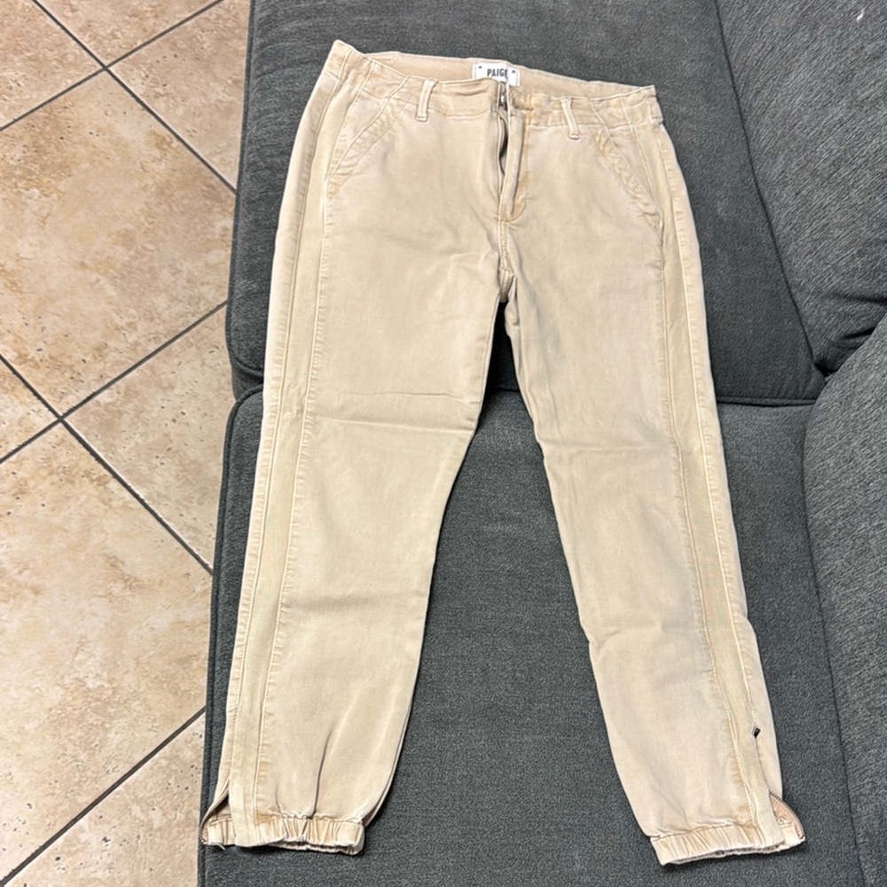 PAIGE Cream Women's Pants